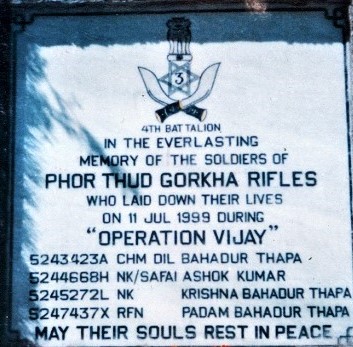 Brave Soldiers of the Battalion who made the supreme sacrifice in Kargil