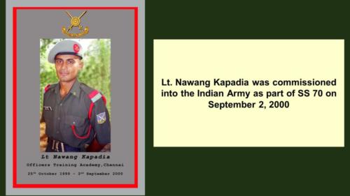 Nawang in the OTA Uniform